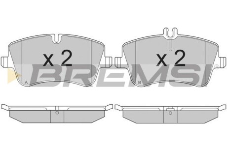 Гальмівні колодки пер. MB W203 00-07 (TRW) GRESA BP2896