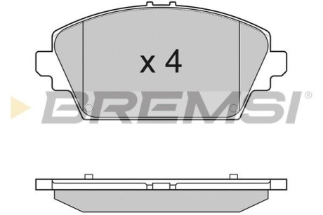 Гальмівні колодки пер. Nissan Primera 02- (TRW) GRESA BP2945