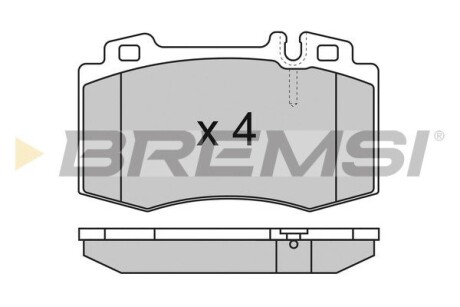 Гальмівні колодки пер. W220/W163/R129-230 GRESA BP2986