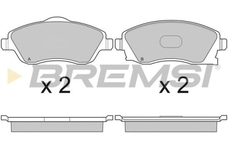 Гальмівні колодки пер. Combo 01-04/Corsa 01- (TRW) з датчиком зносу GRESA BP3000