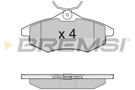 Гальмівні колодки пер. Citroen C2/C3 02- (TRW) (122,5x53x19) GRESA BP3008