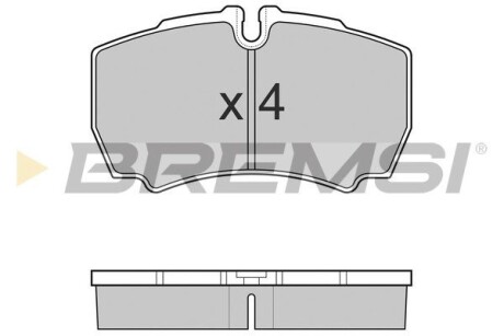 Гальмівні колодки зад. Transit 06-14 2.2 TDCi (без спарки) GRESA BP3025