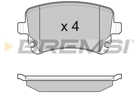 Гальмівні колодки зад. T5 03- (TRW) GRESA BP3086