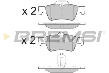 Гальмівні колодки зад. MB E/S-клас (W211/W212/W220/W221) 99- GRESA BP3088