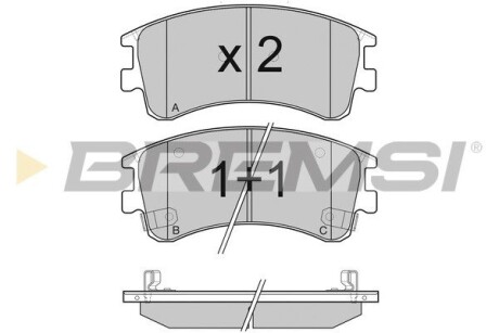 Гальмівні колодки пер. Mazda 6 02- GRESA BP3089