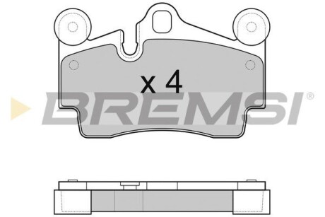 Гальмівні колодки зад. Audi Q7/Touareg/Cayenne (Brembo) (112,2x73,2x16,2) GRESA BP3097