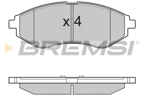 Гальмівні колодки пер. Chevrolet Aveo 06- (akebono) GRESA BP3111