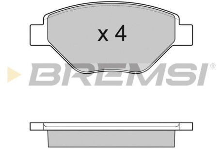 Гальмівні колодки пер. Megane (03-08) GRESA BP3113