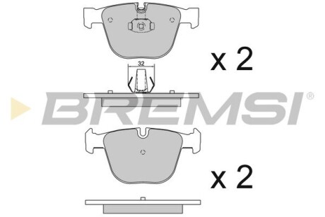 Гальмівні колодки зад. BMW 5 (E60)/7 (E65) 02-10 (ATE) GRESA BP3115