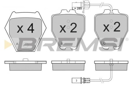 Гальмівні колодки пер. Audi A6 97-05/VW Passat 96-05 (TRW) GRESA BP3121