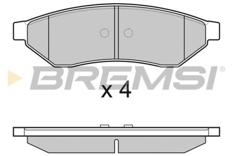 Гальмівні колодки зад. Chevrolet Epica 06- (akebono) GRESA BP3162