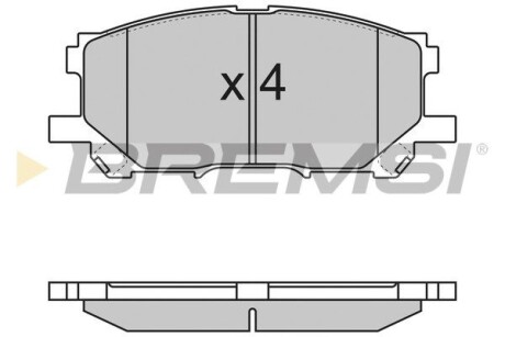 Гальмівні колодки пер. Lexus RX 03-08 (sumitomo) GRESA BP3168