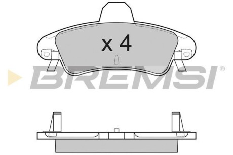 Гальмівні колодки зад. Ford Mondeo 93-00 (bendix) (115,7x53,7x14,7) GRESA BP3188