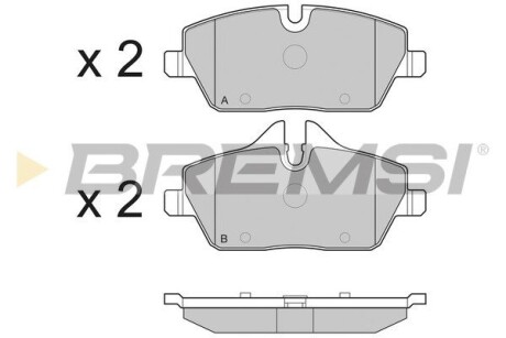 Гальмівні колодки пер. BMW 1(E81/E87)/MINI 06- (TRW) GRESA BP3195