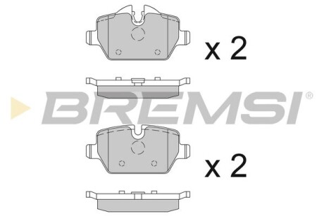 Гальмівні колодки зад. BMW 3(E90)/1(E81) 04-13 (TRW) GRESA BP3196 (фото 1)