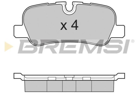 Гальмівні колодки зад. Range Rover 02-13 (TRW) GRESA BP3207