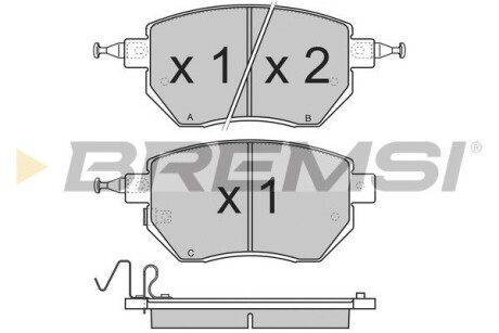 Гальмівні колодки пер. Infinity FX/Nissan Murano 03-14 GRESA BP3210