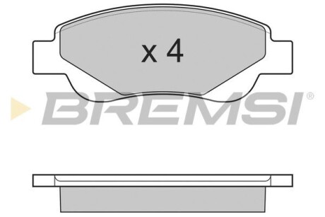 Гальмівні колодки пер. Peugeot 107/Citroen C1 05- (Bosch) GRESA BP3225