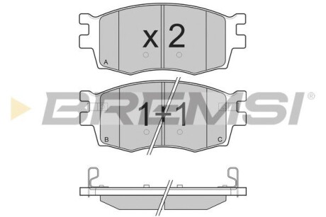 Гальмівні колодки пер. Hyundai Accent/Kia Rio 05- (mando) GRESA BP3240