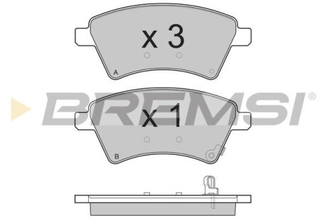 Гальмівні колодки пер. Suzuki SX4 GRESA BP3242