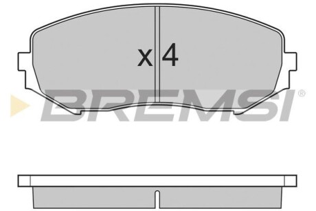 Гальмівні колодки пер. Suzuki Grand Vitara 05-15 (tociko) GRESA BP3244