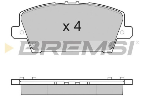 Гальмівні колодки пер. Honda Civic 05- (TRW) GRESA BP3245