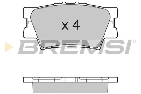 Гальмівні колодки зад. Toyota RAV4 06- (akebono) GRESA BP3252