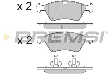 Гальмівні колодки пер. W164 ML/X164 GL 05- GRESA BP3279