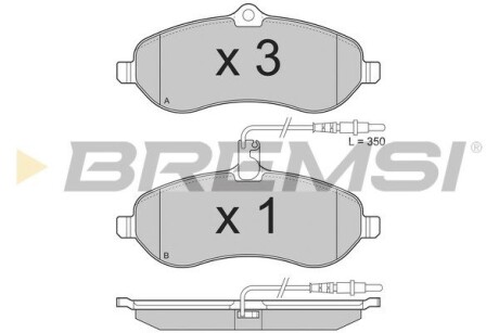 Гальмівні колодки пер. Scudo/Expert 07- GRESA BP3283