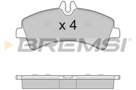 Гальмівні колодки зад. Sprinter/Crafter 06- (спарка) GRESA BP3291