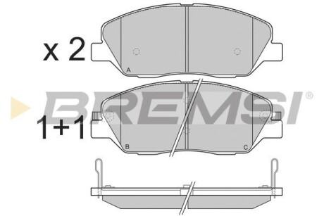 Гальмівні колодки пер. Hyundai Santa FE 06- (mando) GRESA BP3313