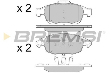 Гальмівні колодки пер. Berlingo/Partner 08- GRESA BP3329