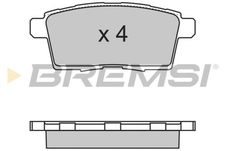 Гальмівні колодки зад. Mazda CX-7/CX-9 07- GRESA BP3333