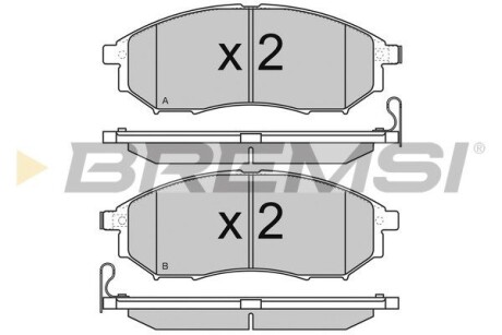 Гальмівні колодки пер. Nissan Qashqai 07-13/Pathfinder 05- (sumitomo) GRESA BP3350