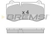 Гальмівні колодки пер. MB W221 05-13 (brembo) GRESA BP3362 (фото 1)