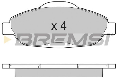 Гальмівні колодки пер. Peugeot 308 07- (Bosch) GRESA BP3364