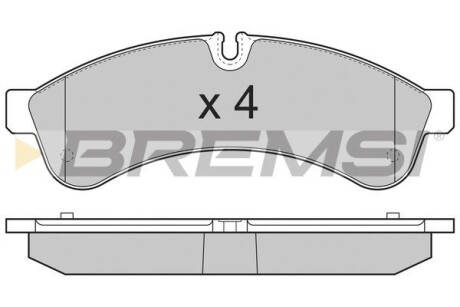 Гальмівні колодки зад. Daily 06- GRESA BP3365