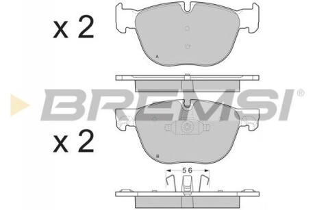 Гальмівні колодки пер. BMW X5/X6 07- (ATE) GRESA BP3371