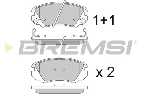 Гальмівні колодки пер. Opel Insignia/Saab 9-5 08- (Mando) GRESA BP3376