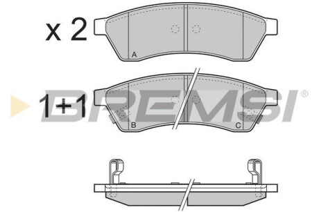 Гальмівні колодки зад. Chevrolet Epica 05- (brembo) GRESA BP3400