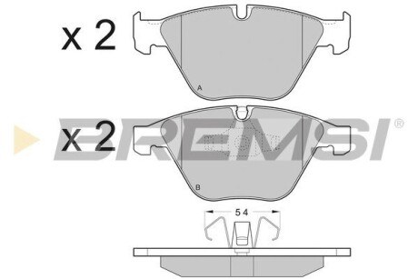 Гальмівні колодки пер. BMW 3 (E90)/5 (E60)/7 (E65) 02-13 (ATE) GRESA BP3403