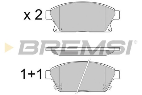 Гальмівні колодки пер. Astra J/Zarifa/Chevrolet Cruze 09- GRESA BP3405