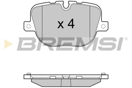 Гальмівні колодки зад. Range Rover 09- (TRW) GRESA BP3416