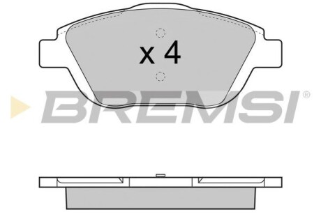 Гальмівні колодки пер. Citroen C3/DS3 09- (Bosch) GRESA BP3428