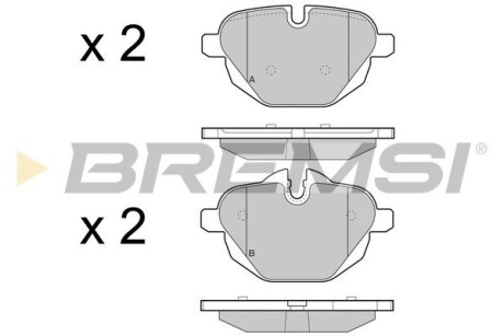 Гальмівні колодки зад. BMW 5 (F10)/X3 (F25) 10- (TRW) GRESA BP3449