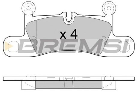 Гальмівні колодки зад. Touareg/Cayenne 10> GRESA BP3459