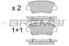 Гальмівні колодки зад. Hyundai i30/i40 11-/Kia Ceed 12- (akebono) GRESA BP3471 (фото 1)