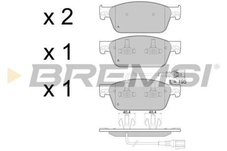 Гальмівні колодки пер. T5 09- (R17) GRESA BP3478