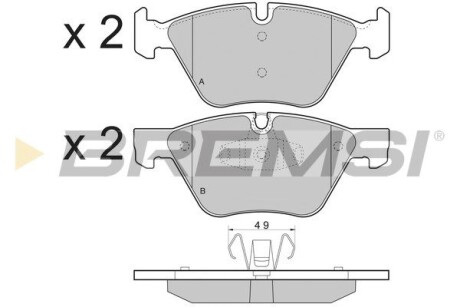 Гальмівні колодки пер. BMW 1 (E81/E87) 06-12 (ATE) GRESA BP3479