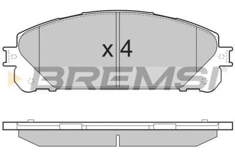 Гальмівні колодки пер. Lexus RX 08-15/Toyota RAV4 12- (advics) GRESA BP3481